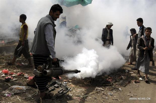 عکس/ مبارزه با وبا در یمن