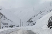 جاده‌های فرعی هزارجریب نکا در تصرف برف