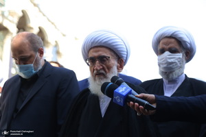 مراسم تشییع پیکر آیت الله حسن ممدوحی(ره)