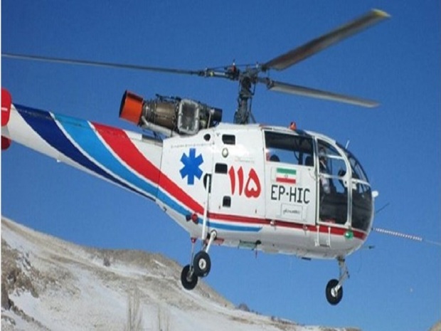 بیمار قلبی در سلسله توسط اورژانس هوایی به بیمارستان منتقل شد
