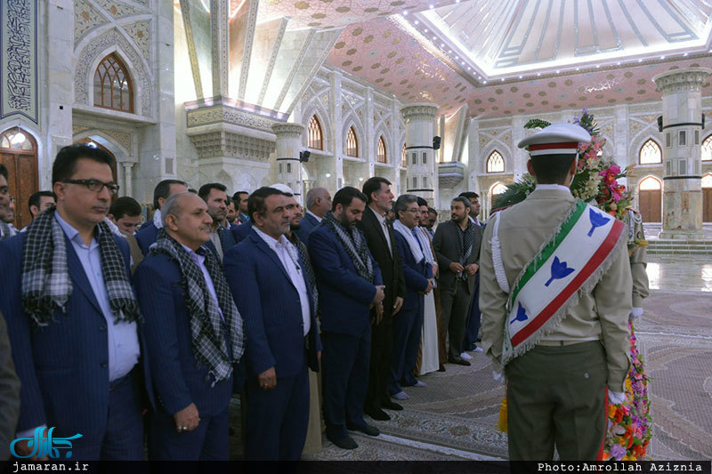 تجدید میثاق کارکنان بانک های ملت و مهر اقتصاد با آرمان های حضرت امام(س)
