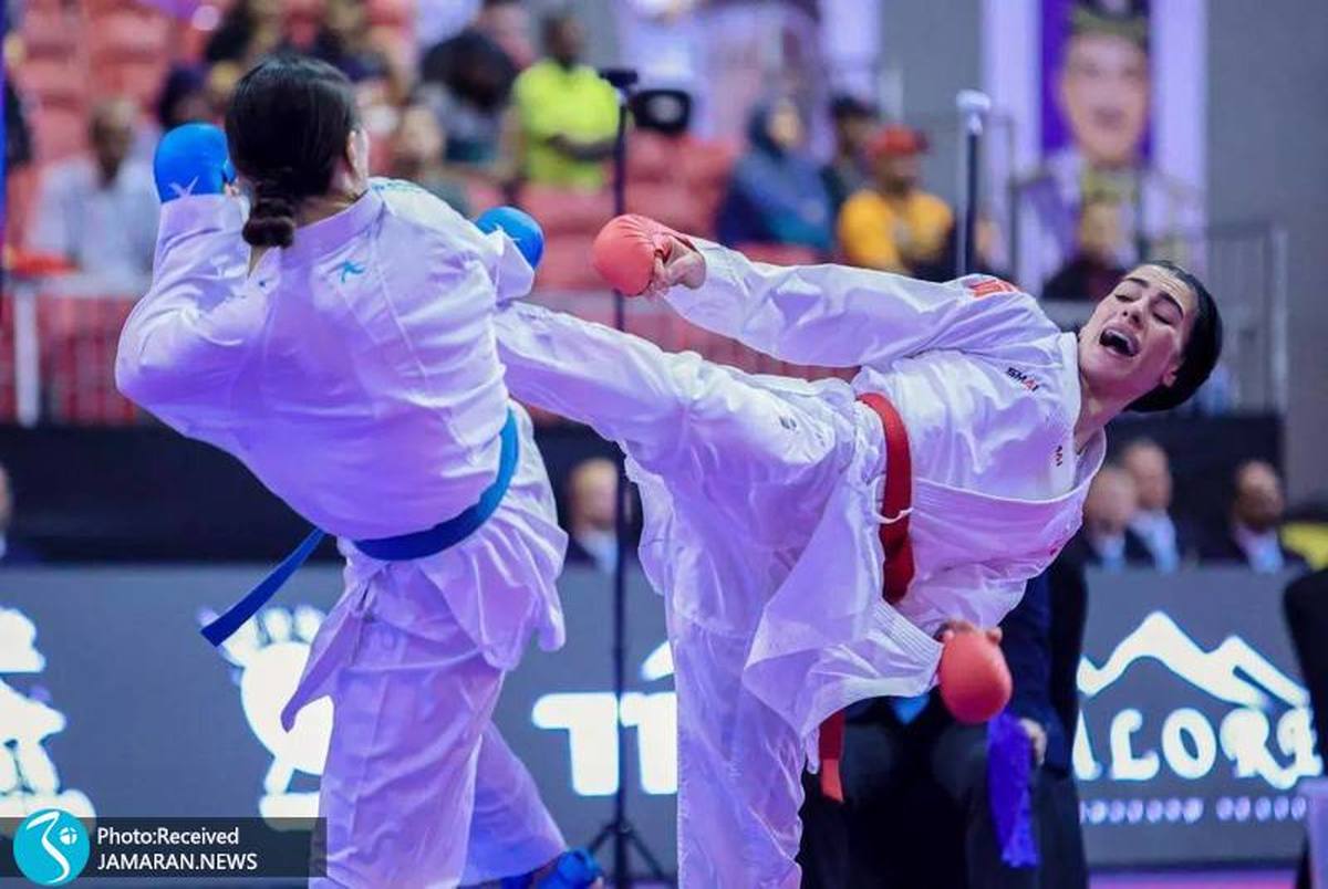 کاراته قهرمانی آسیاl دو طلا و سه برنز ایران در روز اول با طلسم شکنی گلشاد نژاد