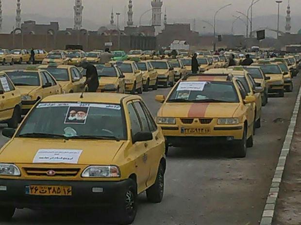 اعتراض رانندگان تاکسی به فعالیت اسنپ در قم