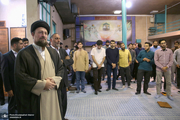 نشست مسئولین بسیج دانشجویی دانشگاه تهران در حسینیه جماران 