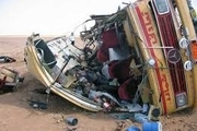 اتوبوس حامل تبعه های افغان دچار حادثه شد 