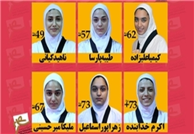 ترکیب تیم ملی تکواندو بانوان اعلام شد