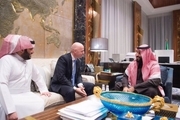  رئیس فیفا با ولیعهد عربستان در ریاض دیدار کرد+ عکس