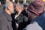 عکس/ خوش و بش علی ربیعی و فرمانده کل سپاه در حاشیه راهپیمایی یوم الله 22 بهمن