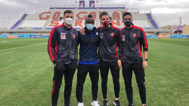 دیدار گادوین منشا با پرسپولیسی ها + عکس