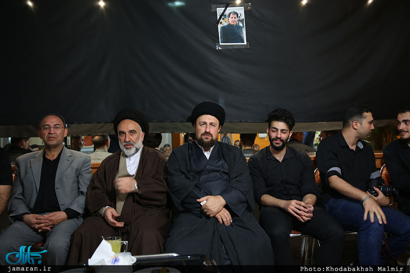 حضور سید حسن خمینی در منزل مرحوم مجید نائینی پیشکسوت فوتبال