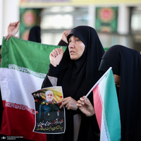 مراسم هفتمین روز شهادت سرلشگر پاسدار شهید مجید خادمی در روستای امیر حاجیلو - فسا