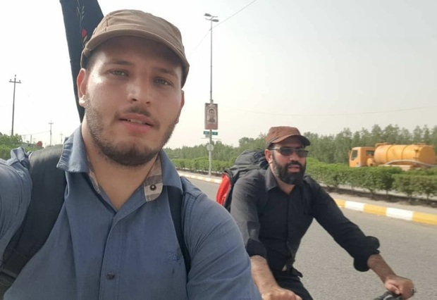 خبرنگاران بسیجی نهاوند با دوچرخه عازم کربلا شدند