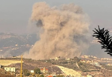 رژیم‌ صهیونیستی به جنوب لبنان حمله کرد + عکس ها