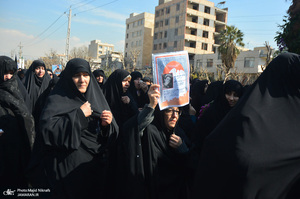 مراسم تشییع و تدفین 2 شهید گمنام در دانشگاه آزاد تهران جنوب