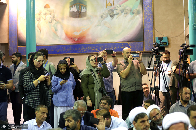 گردهمایی روحانیون حامی مسعودپزشکیان در حسینیه جماران