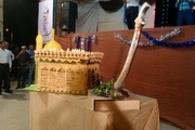 کیک 280 کیلویی به مناسبت عید غدیر در کازرون ساخته شد