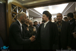 حضور سید حسن خمینی در مراسم ختم حجت الاسلام و المسلمین حمیدزاده 