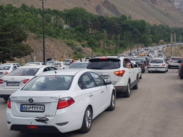 ترافیک محورهای هراز و کندوان سنگین است