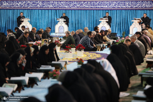 مراسم جزخوانی قرآن کریم در حرم مطهر حضرت عبدالعظیم حسنی(ع)