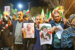 مراسم استقبال و وداع با پیکر مطهر شهید علی لاریجانی در قم