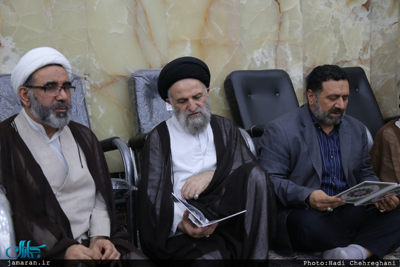 مراسم بزرگداشت هفتمین روز ارتحال مرحوم حجت‌الاسلام و المسلمین احمد احمدی در مسجد اعظم قم