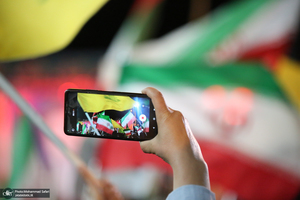 اجتماع عشایر فسا در حمایت از رزمندگان جبهه ی مقابله با دشمن آمریکایی - صهیونی