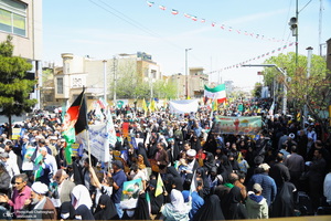 راهپیمایی باشکوه روز قدس در قم -1
