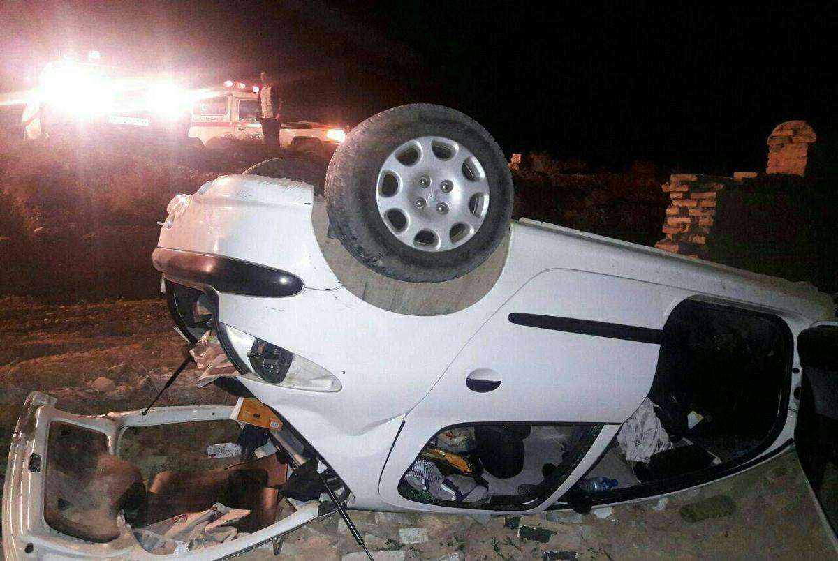 خودرو مطهری در جنوب تهران واژگون شد + عکس