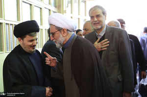 مراسم تشییع آیت الله سید مهدی امام جمارانی (ره) از حسنیه جماران