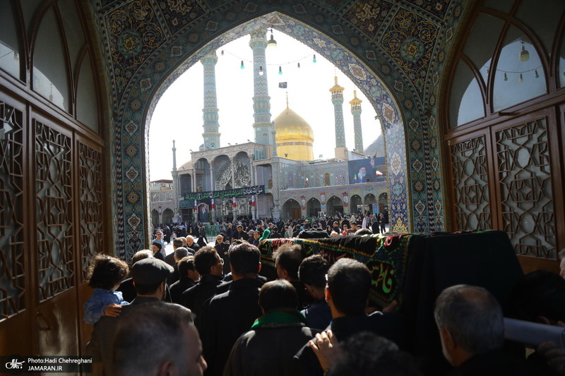 مراسم تشییع آیت الله موسوی تبریزی (ره)