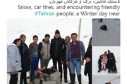 برف بازی سفیر آلمان در تهران + تصاویر