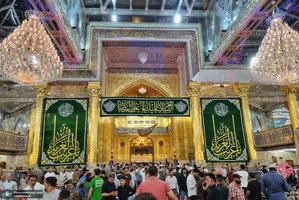 حال و هوای شب میلاد امام رضا (ع) در حرم مطهر امام حسین(ع)