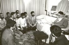 تصاویر منتشر نشده از دیدار شهید سید کمال خرازی با امام خمینی (س)