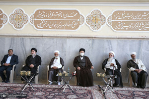 مراسم سالگرد مادر حجت الاسلام و المسلمین ساعدی در حرم امام خمینی‎ (س)
