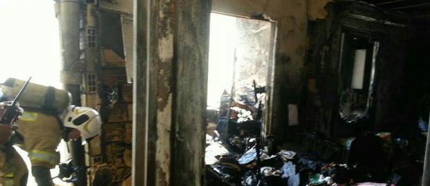 آتش سوزی مجتمع مسکونی در تهران 4 مصدوم برجا گذاشت