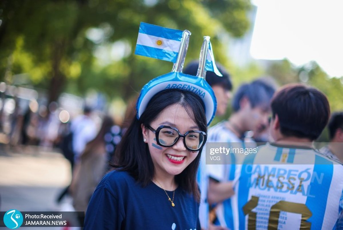 عکس| شورو اشتیاق چینی های برای بازی مسی و آرژانتین در پکن