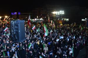پنجاه و هشتمین اجتماع پر شور مردم در میدان انقلاب