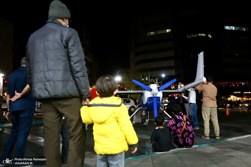 نصب و استقرار پهباد مهاجر 6 در سه راه قیطریه