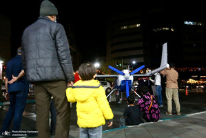 نصب و استقرار پهباد مهاجر 6 در سه راه قیطریه