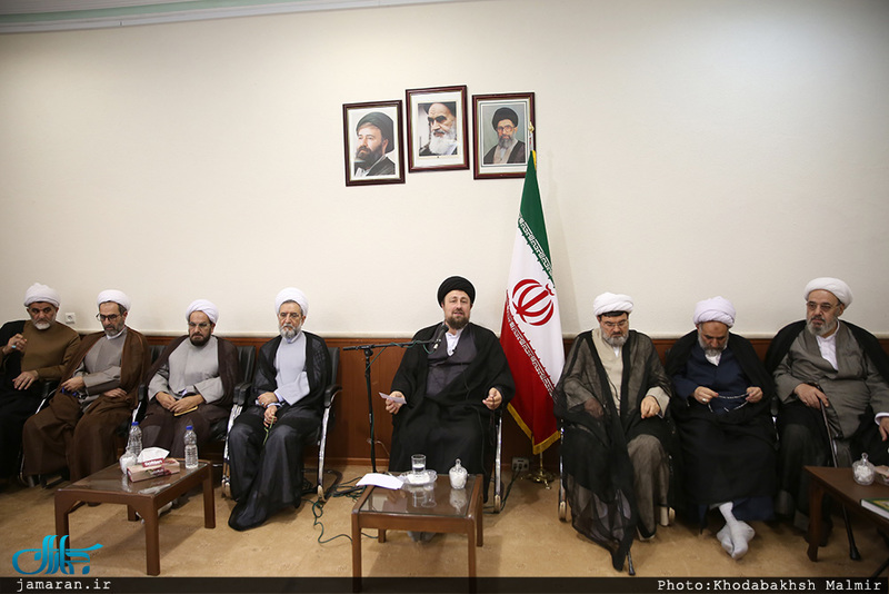 دیدار جمعی از روحانیون  با سید حسن خمینی 