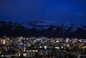 تصاویری از غروب آفتاب در تهران