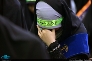 تجدید میثاق دانش آموزان بسیجی و مسئولین سازمان بسیج دانش آموزی با آرمان های حضرت امام(س)