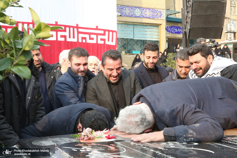 مراسم تشييع شهيد درياسالار علی شمخانی در امام زاده صالح (ع)