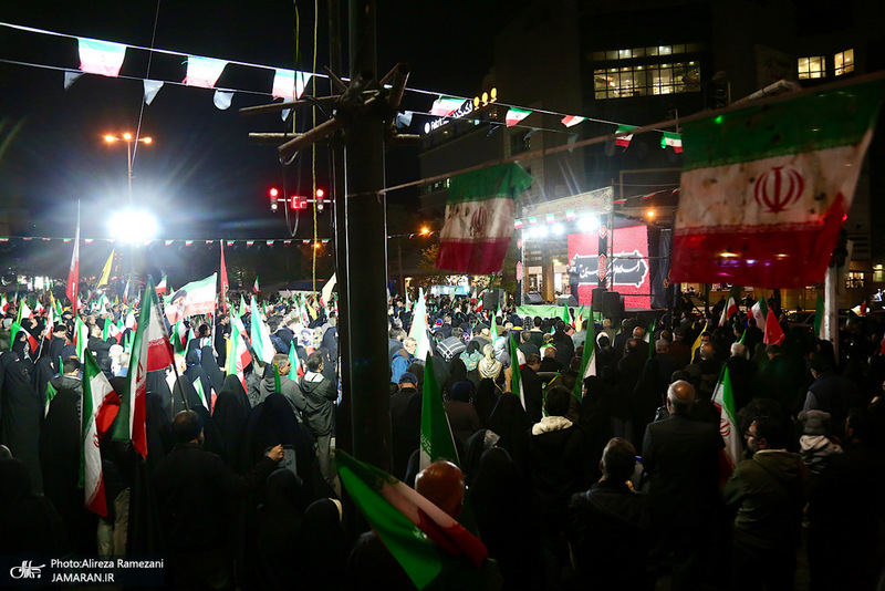 چهل و چهارمين شب اجتماع پرشور مردم در تهرانپارس