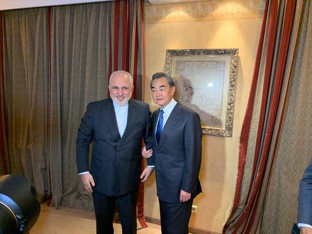 دیدار و گفت و گوی وزرای خارجه ایران و چین در مونیخ