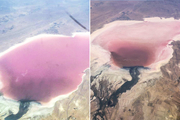 عمق فاجعه؛ دو تصویر از دریاچه مهارلو