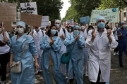 پزشکان و پرستاران فرانسوی به خیابان ها ریختند