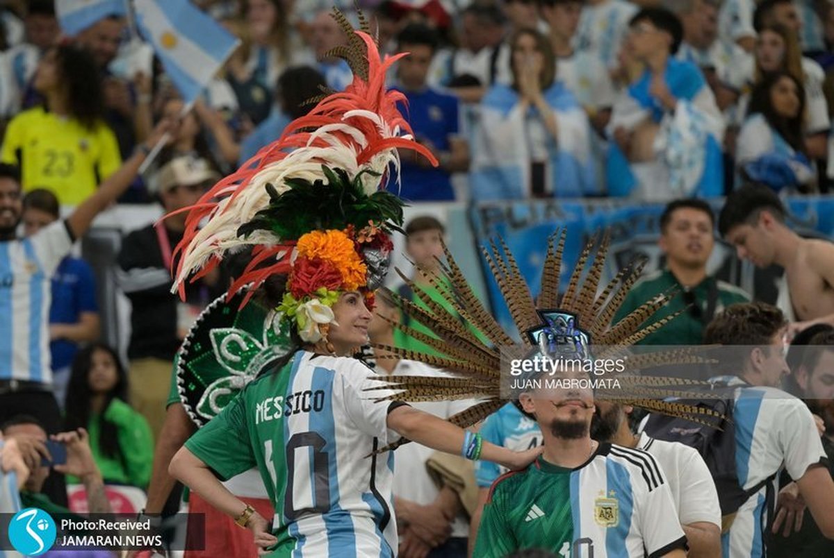 عکس و ویدیو| درگیری باورنکردنی هواداران آرژانتین و مکزیک در جام جهانی
