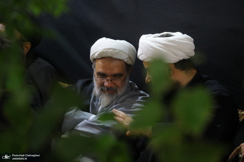 مراسم عزاداری دهه اول ماه صفر در بیت مرحوم آیت الله شاه آبادی‎