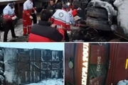 واژگونی اتوبوس در تبریز یک کشته و ۲۲ مصدوم برجای گذاشت/ عکس
